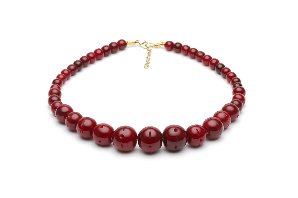 Rockabilly Style beads in mulberry