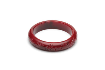 Rockabilly style midi bangle in mulberry