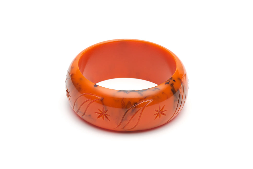1940s style wide bangle in fox