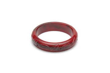 Rockabilly Style midi maiden bangle in mulberry