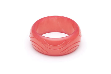 1950s Style Wide Bangle in Tropical Punch Fakelite