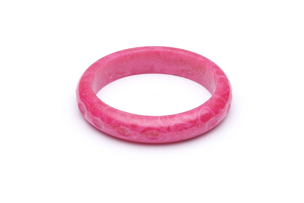 1950s Style Larger Bangle in Candy Pink