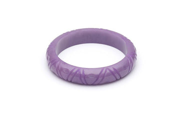 1940s Style Larger Size Bangle in Amethyst Purple