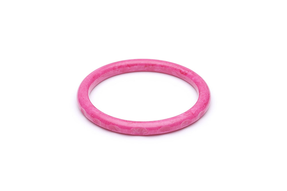 1950s Style Bangle in Narrow Candy Pink