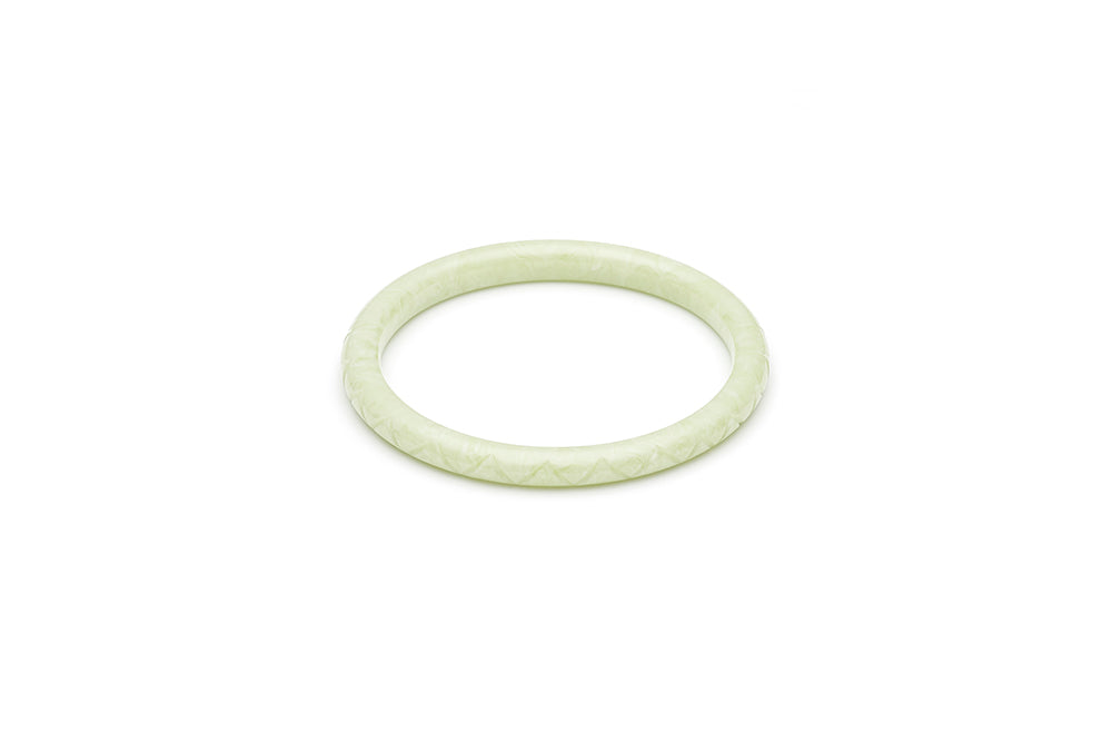 1940s Bakelite Style Pale Green Small Maiden Bangle