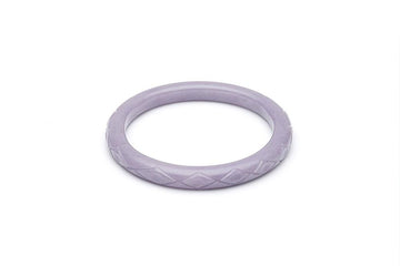 1940s Style Narrow Bangle in Lilac Fakelite