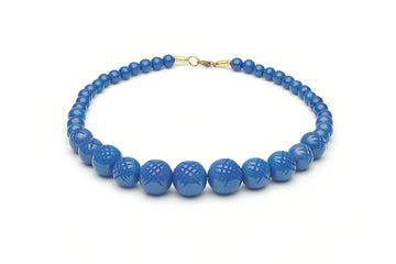 Handmade Bead Necklace in Periwinkle Blue
