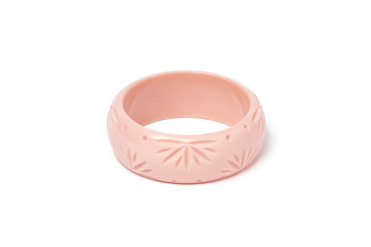 1930s Jewellery | Wide Shell Heavy Carve Bangle – Splendette